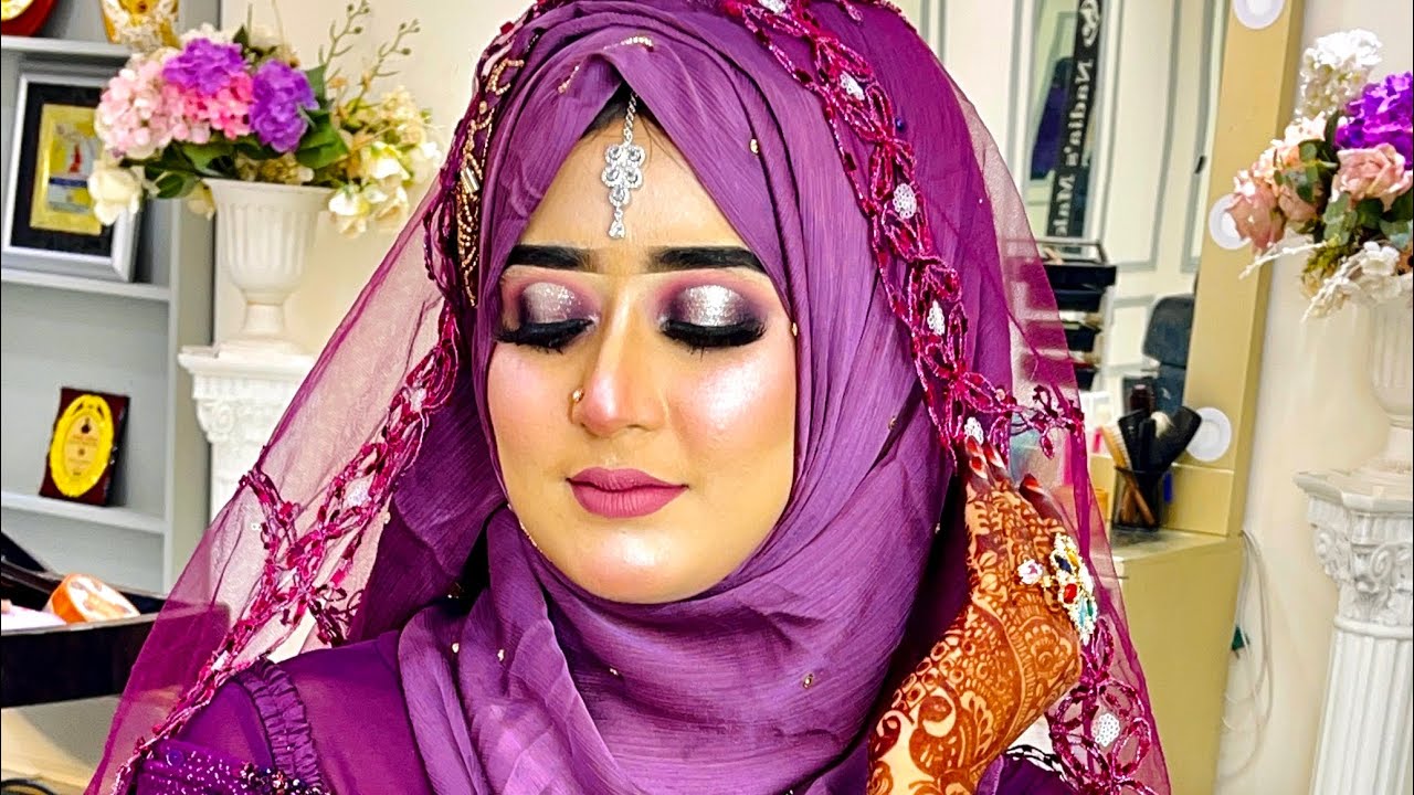 HD glam bridal tutorial step by step Nadia’s makeover