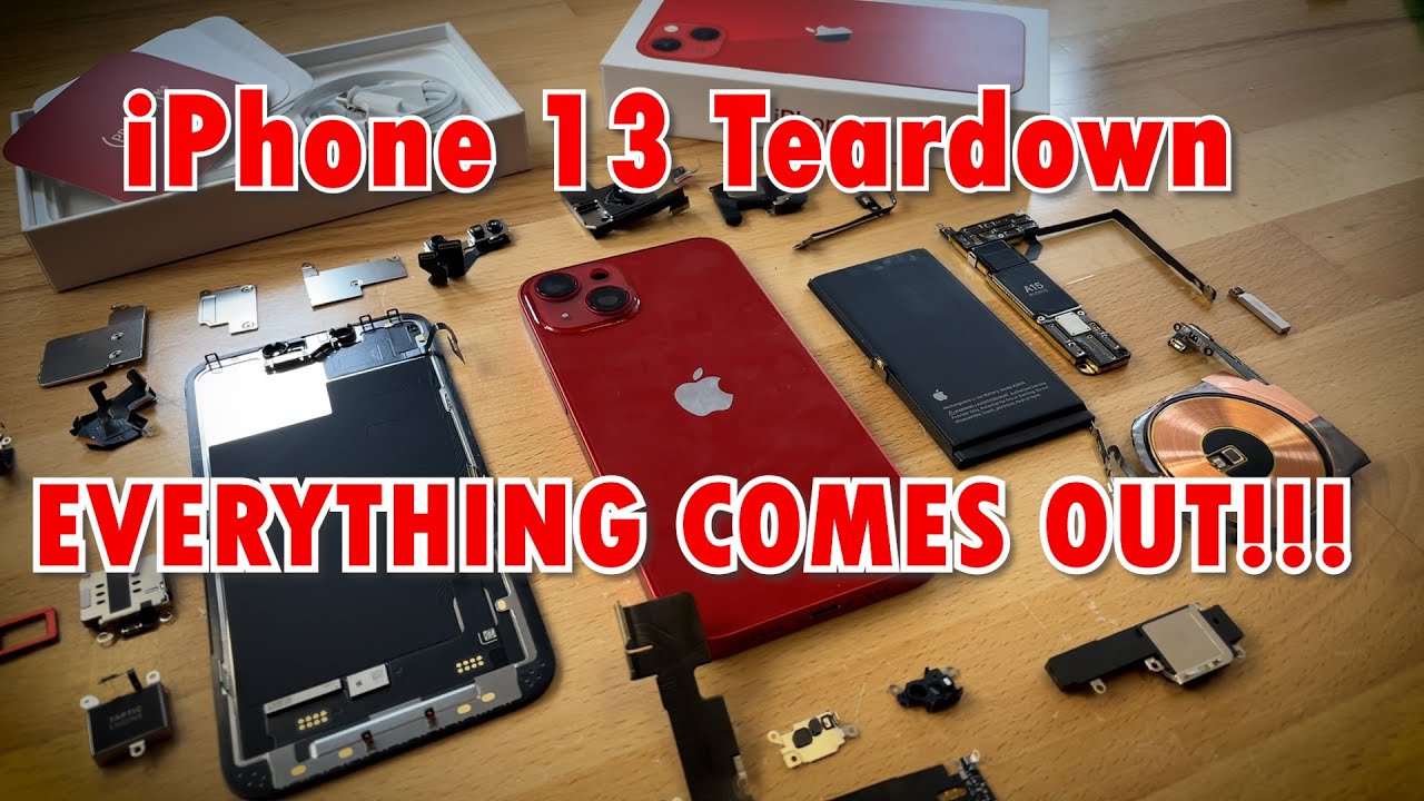 Разборка iPhone 13 — всё видно!