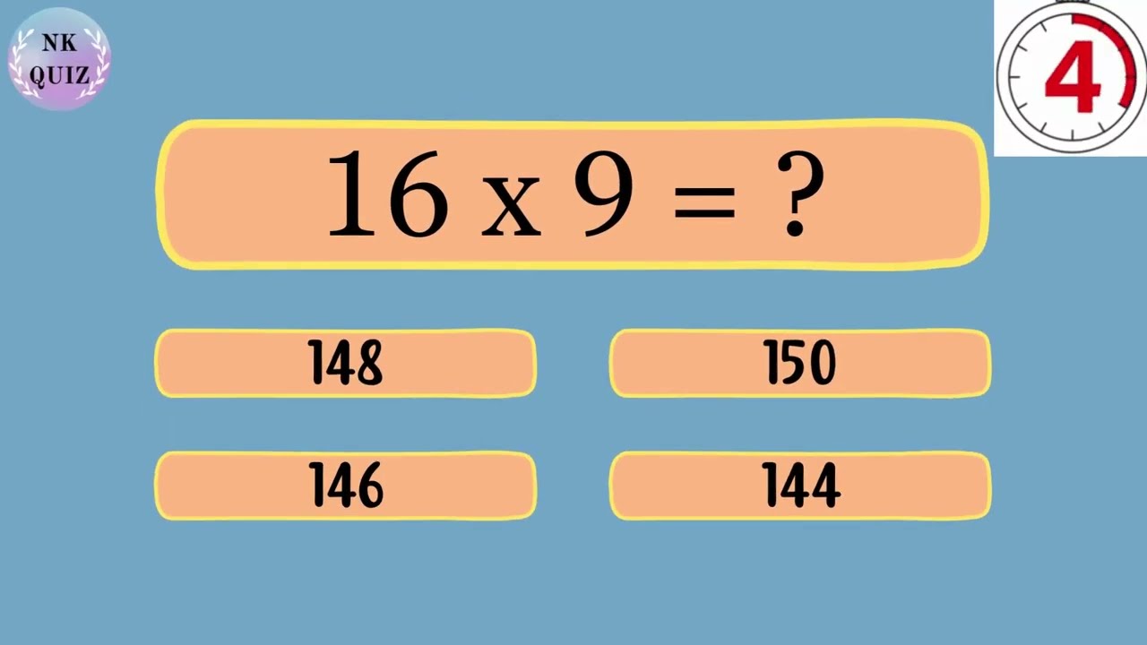 Multiplication Quiz | Maths Multiply Numbers 11 to 20 |  Multiplication Sheet 1