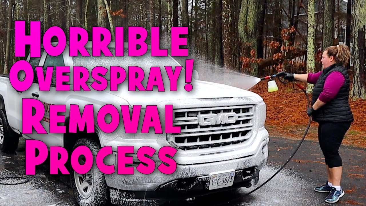 Exterior Detail / Horrible Overspray! / How We Remove Overspray! #detailingtips #detailing
