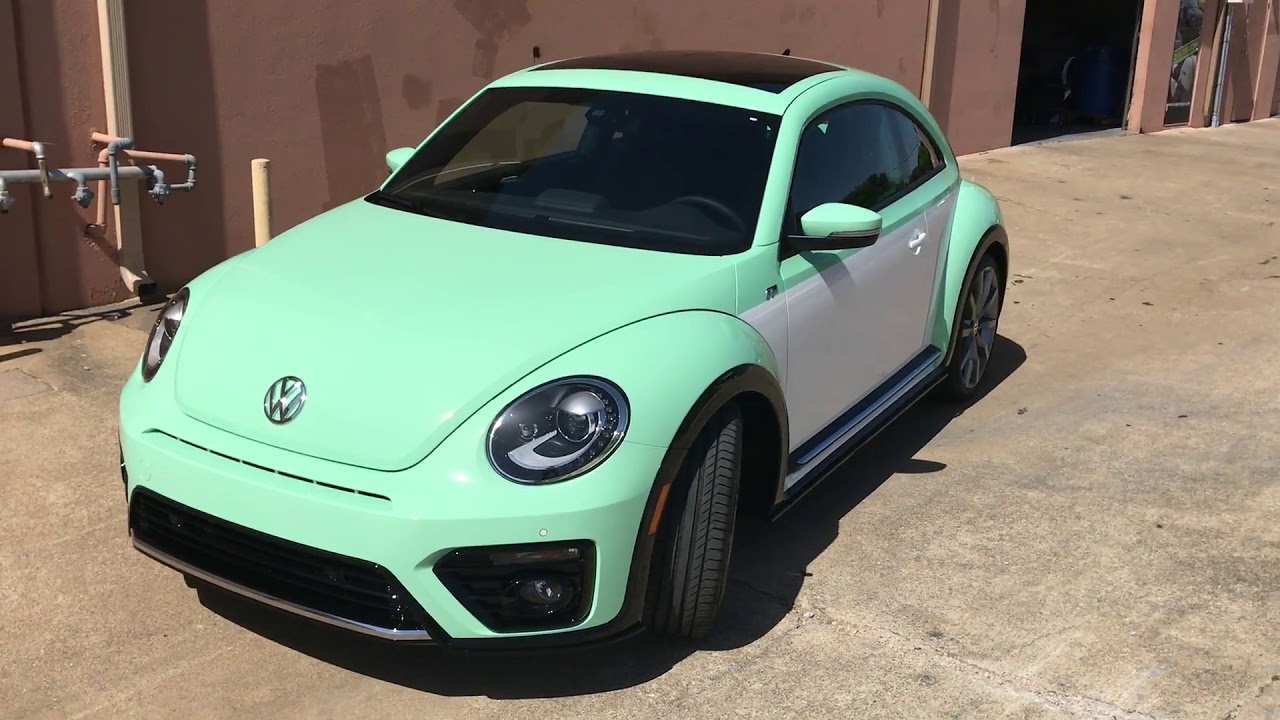 2017 Volkswagen Beetle- Custom Retro Mint Green Wrap