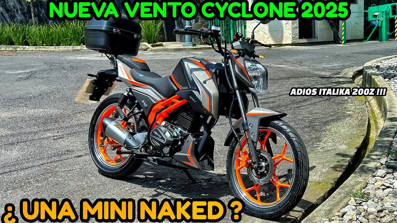 NUEVA VENTO CYCLONE 2025 NUEVO DISEÑO YA NO PARECE MOTO DE TRABAJO REVIEW Y PRUEBA DE MANEJO A FONDO