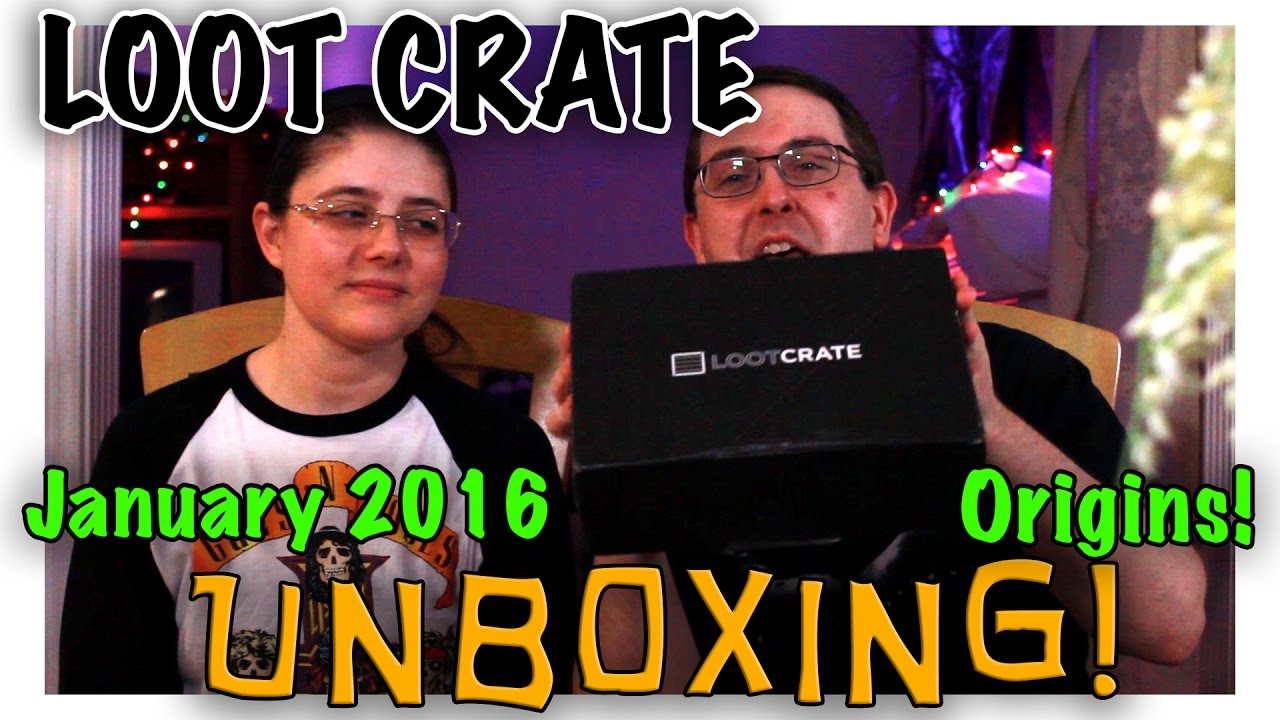 UNBOXING! Loot Crate January 2017 - Origins - #DC #Marvel #TMNT #Mario