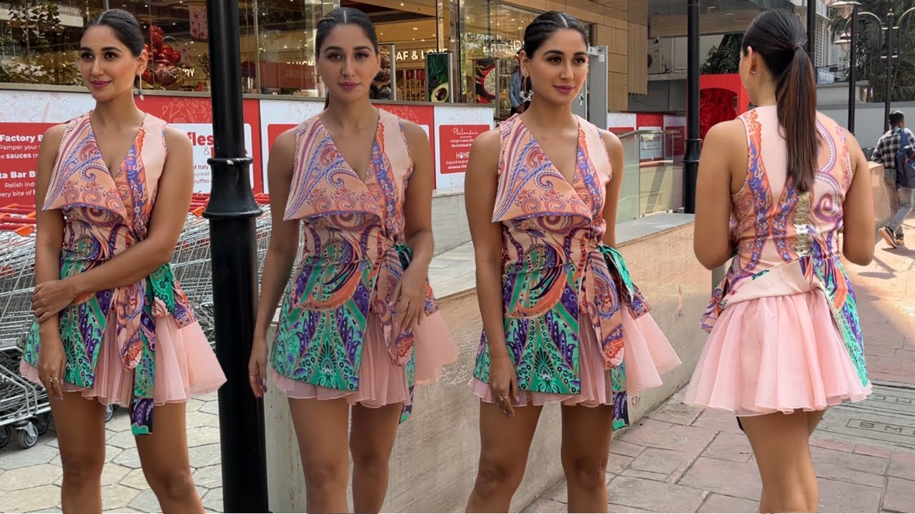 Uff So Super Stunning Nikita Dutta Looking So Beautiful & Hot In Bold MIni Dress At Bandra 💃