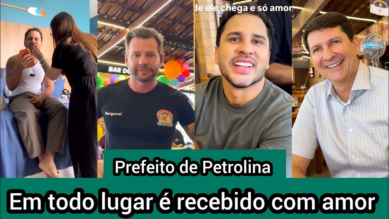 Lucas Guimarães almoça com toda equipe do programa no bar do gaúcho e recebe visita do Prefeito 