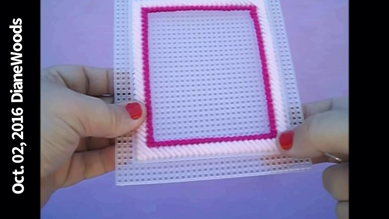 🟩 Picture Frame | Tutorial | Plastic Canvas