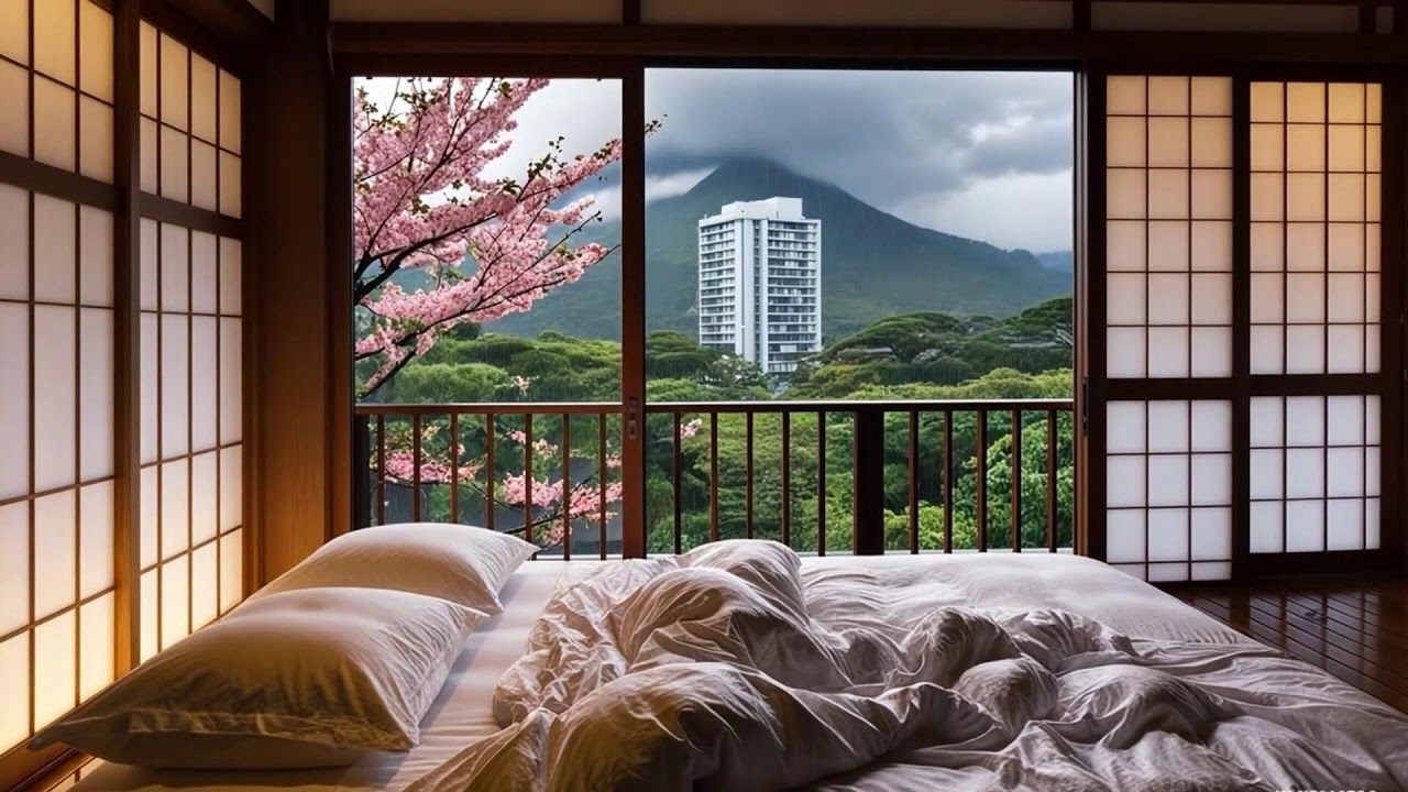 Rainy Zen Retreat with Piano Music 🌧️ | Calm Your Mind, Heal Your Soul,Rainy Atmosphere,Relax 1