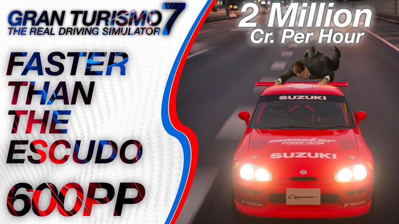 FASTEST 600pp Car NO EXPLOITS - Gran Turismo 7 2m Credits per Hour Cappuccino Swap (GT7 Money Grind)