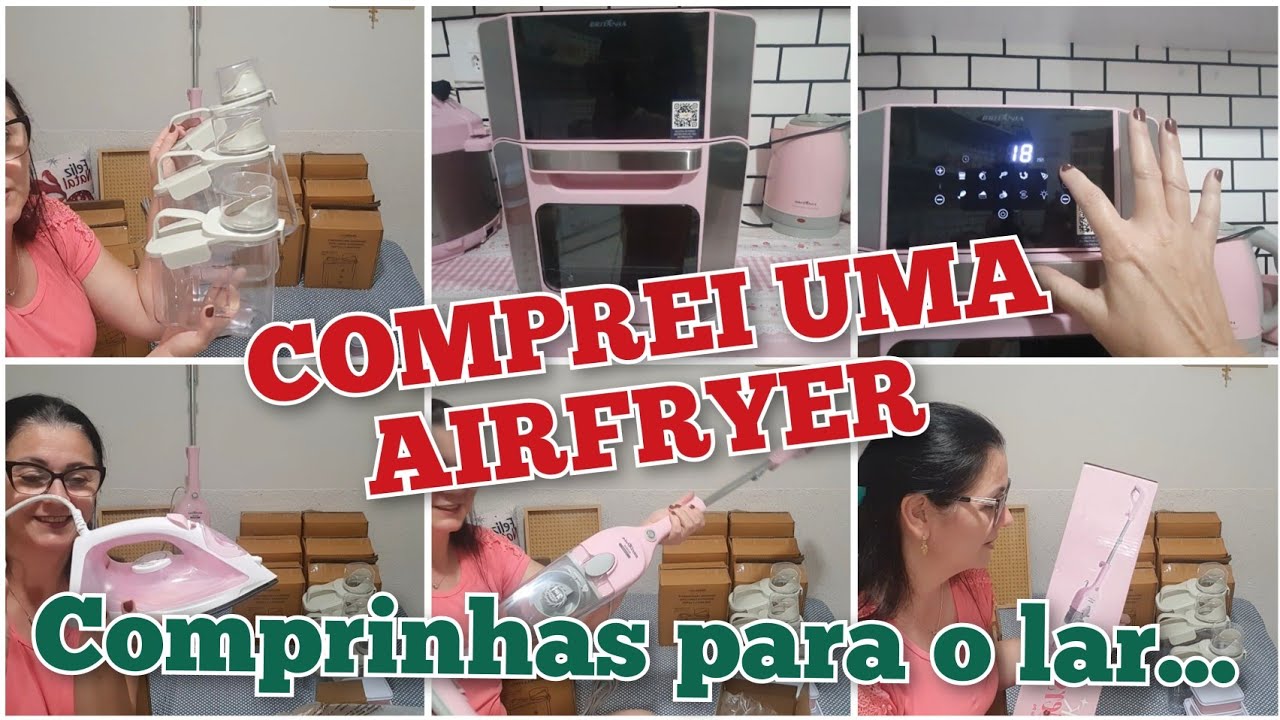COMPREI UMA AIRFRYER/COMPRINHAS PARA O LAR #britânia  #shoppe 