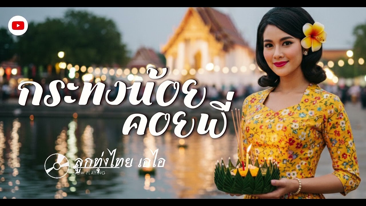 กระทงน้อยคอยพี่-ลูกทุ่งไทย เอไอ [AUDIO VERSION] 