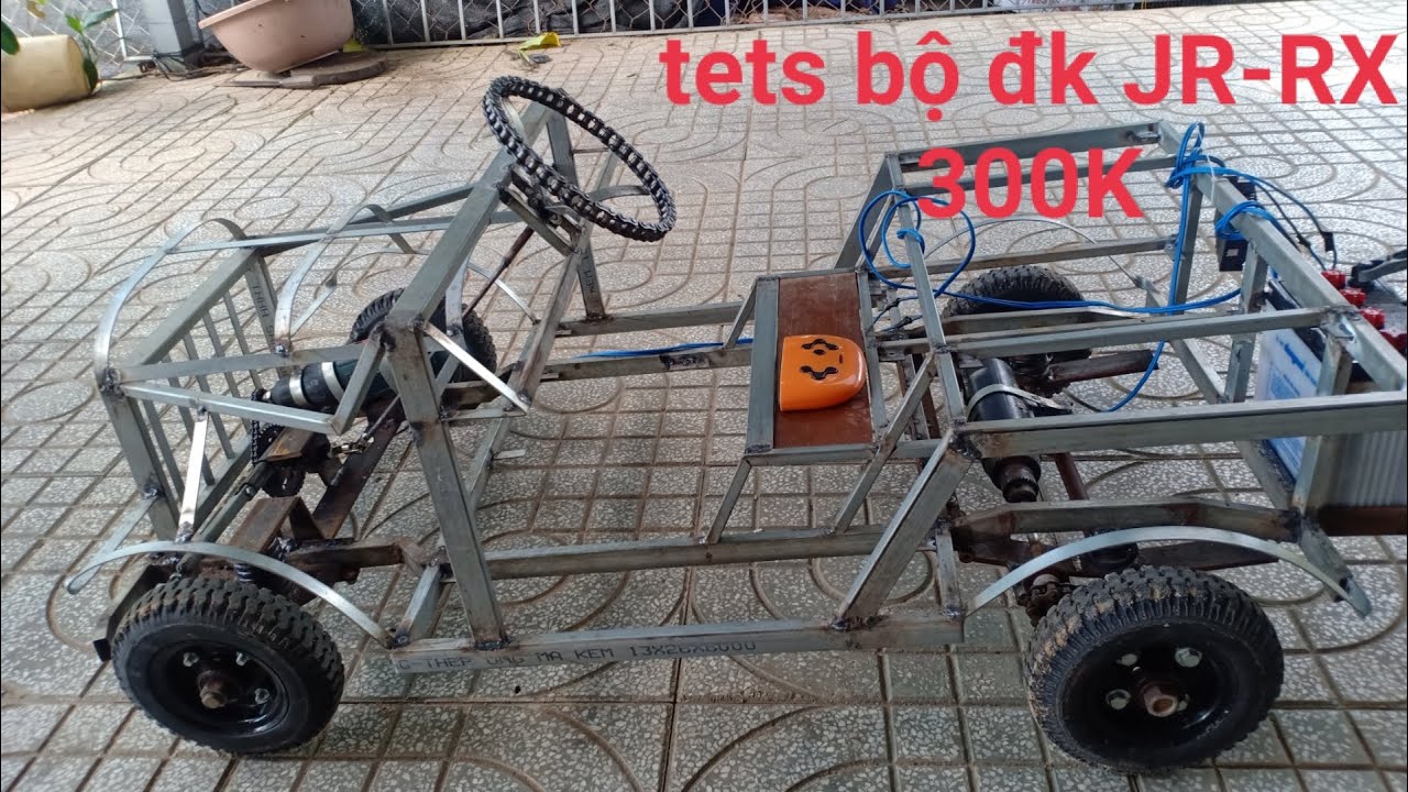 chế xe jeep mini phần 3 / hoàn thiện vô lăng,tạo dáng,test bộ điều khiển mô tô trẻ em giá 300k