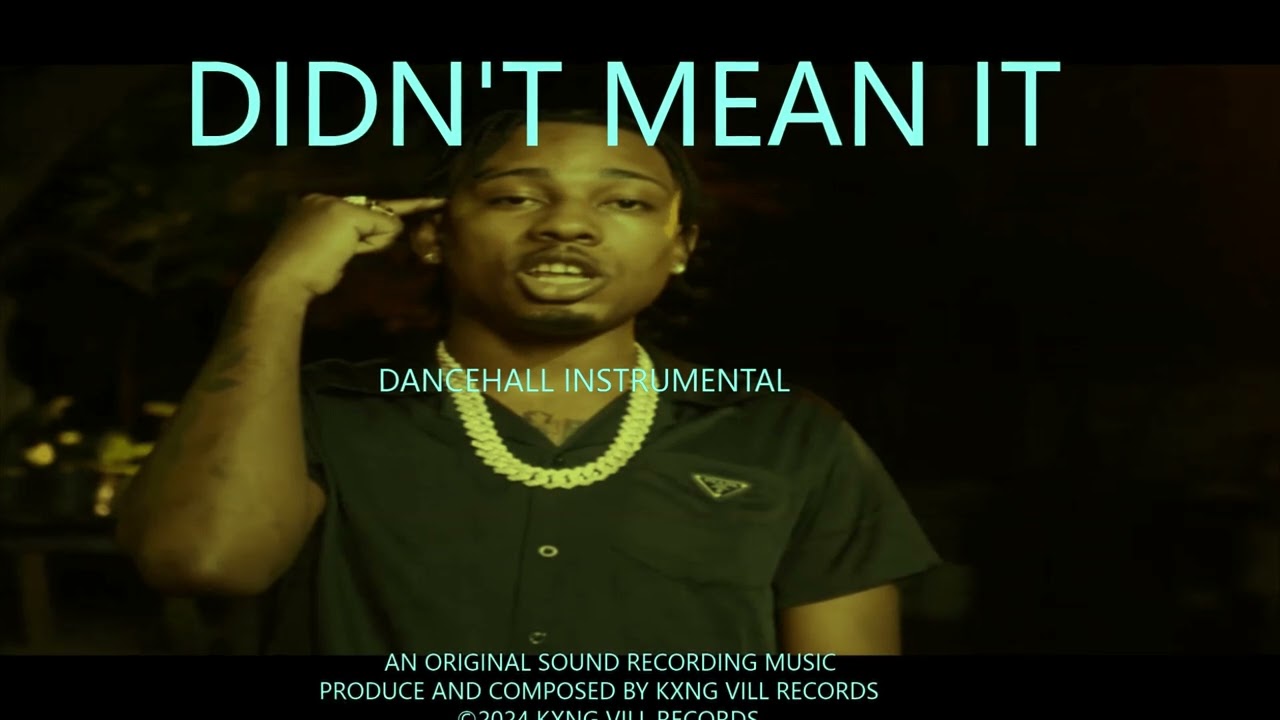 Dancehall Riddim Instrumental 2024 - {DIDN'T MEAN IT}