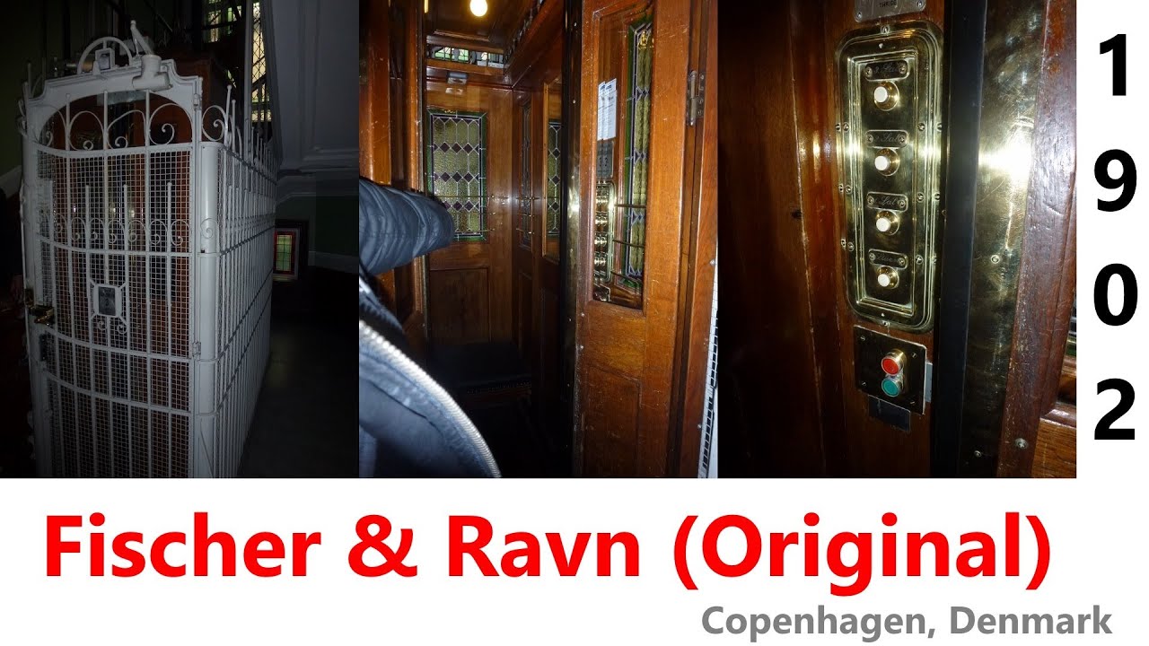 Gorgeus 1902 Fischer & Ravn Traction elevator @ &Oslash;stbanegade 21, Copenhagen