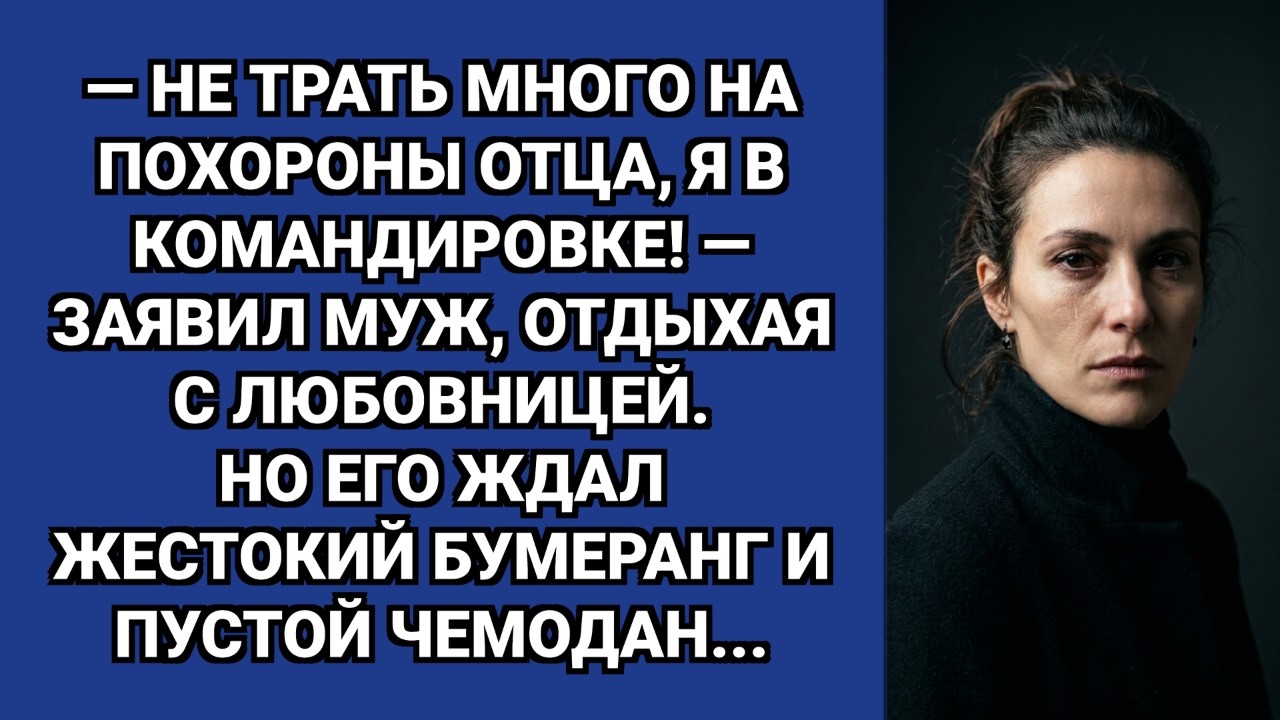— Хорони отца поскромнее, я занят, — заявил муж. Но вернувшись он остолбенел от сюрприза жены.