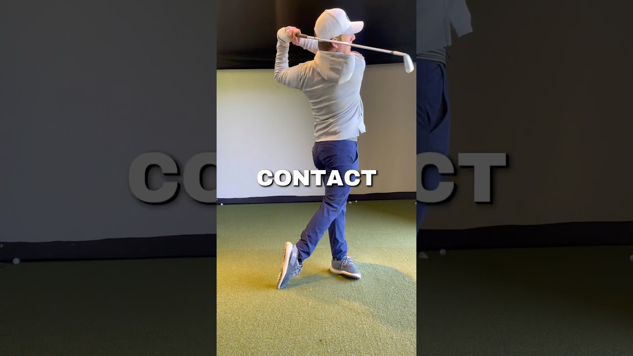 Easy iron compression drill! #golf #golfswing #golftips