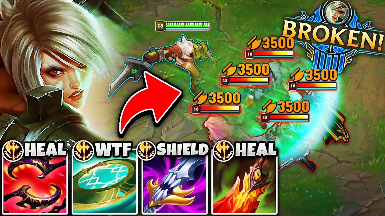 I COPIED THE RANK 1 RIVEN BUILD AND OH MY GOD IS IT BROKEN... (1V5 CARRY)