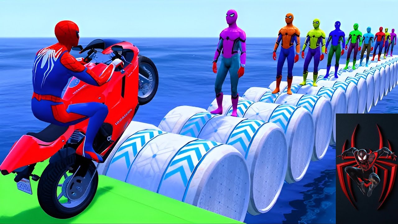 الرجل العنكبوت انقاذ باتمان Spider-Man Rescue batman vs iron man vs venom funny Game GTA 5 superhero