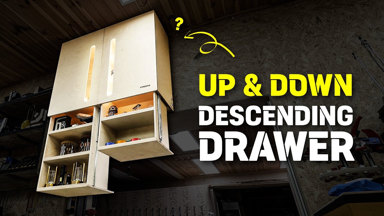 Descending Drawer Making with Pneumatic Cylinder / DIY