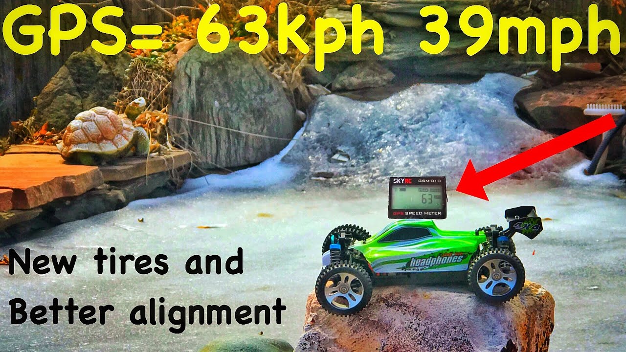 RC car steering upgrade and speed test