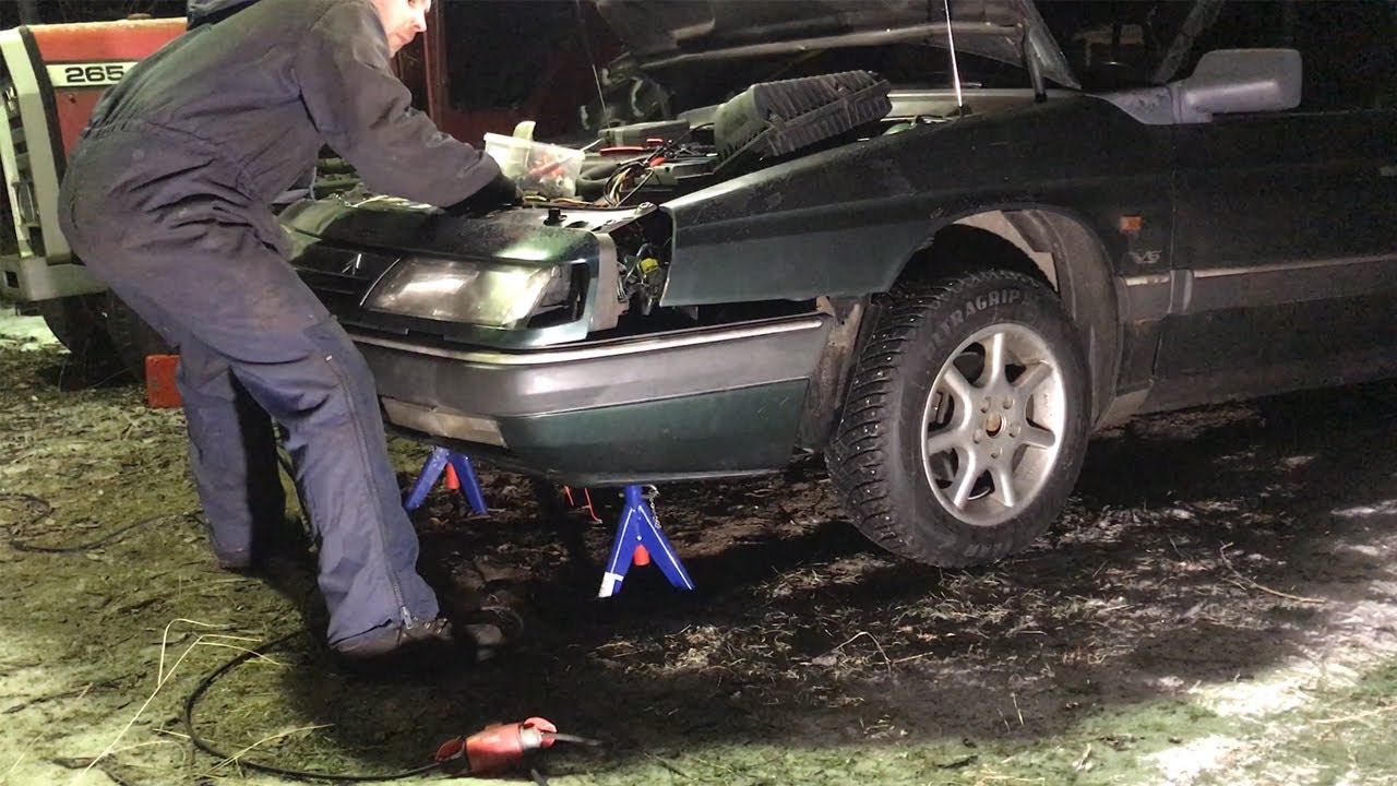 How to remove the front end of a Citroen XM