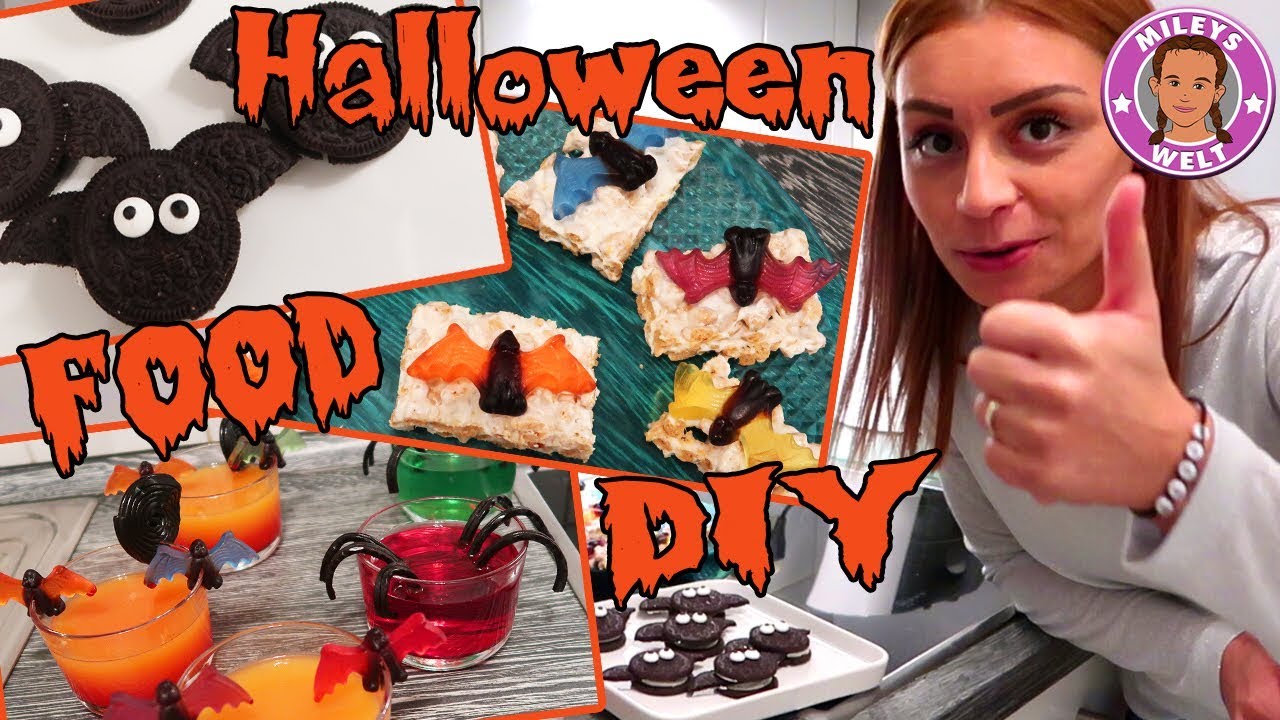 HALLOWEEN FOOD DIY - gruselige SNACKS und DRINKS für Party | Mileys Welt