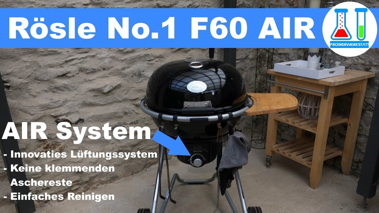 Rösle No. 1 F60 Air Holzkohle Kugelgrill - Grill Aufbau, Vorstellung und Vergleich mit F60