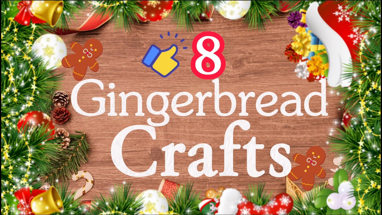 8 Super Gingerbread Christmas Crafts You are not doing! Christmas/Home Decor😍👍
