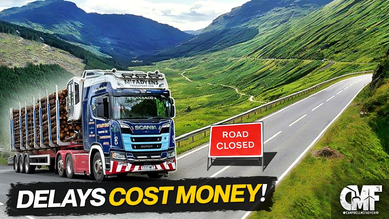 SCOTLAND'S NOTORIOUS RABT A83 CLOSED AGAIN!! What effects does it have on our road haulage business?
