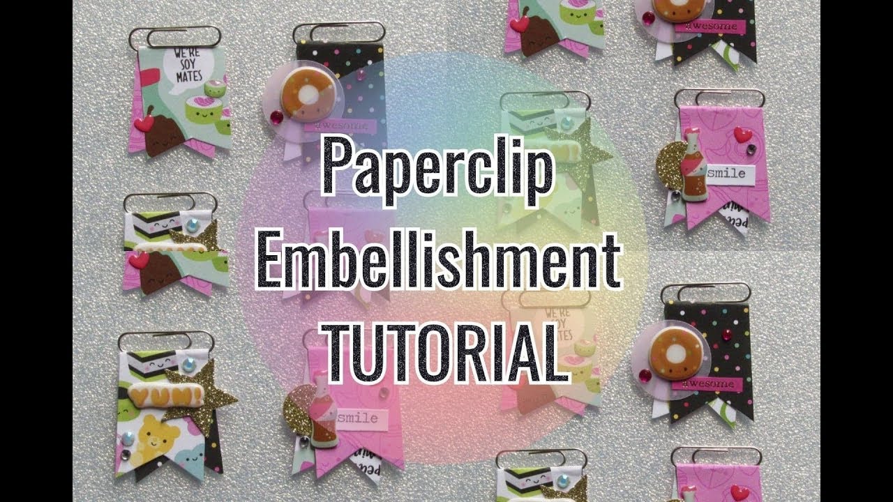 Page flag &brvbar; Paperclip banner &brvbar; Embellishment Tutorial &brvbar; Handmade DIY