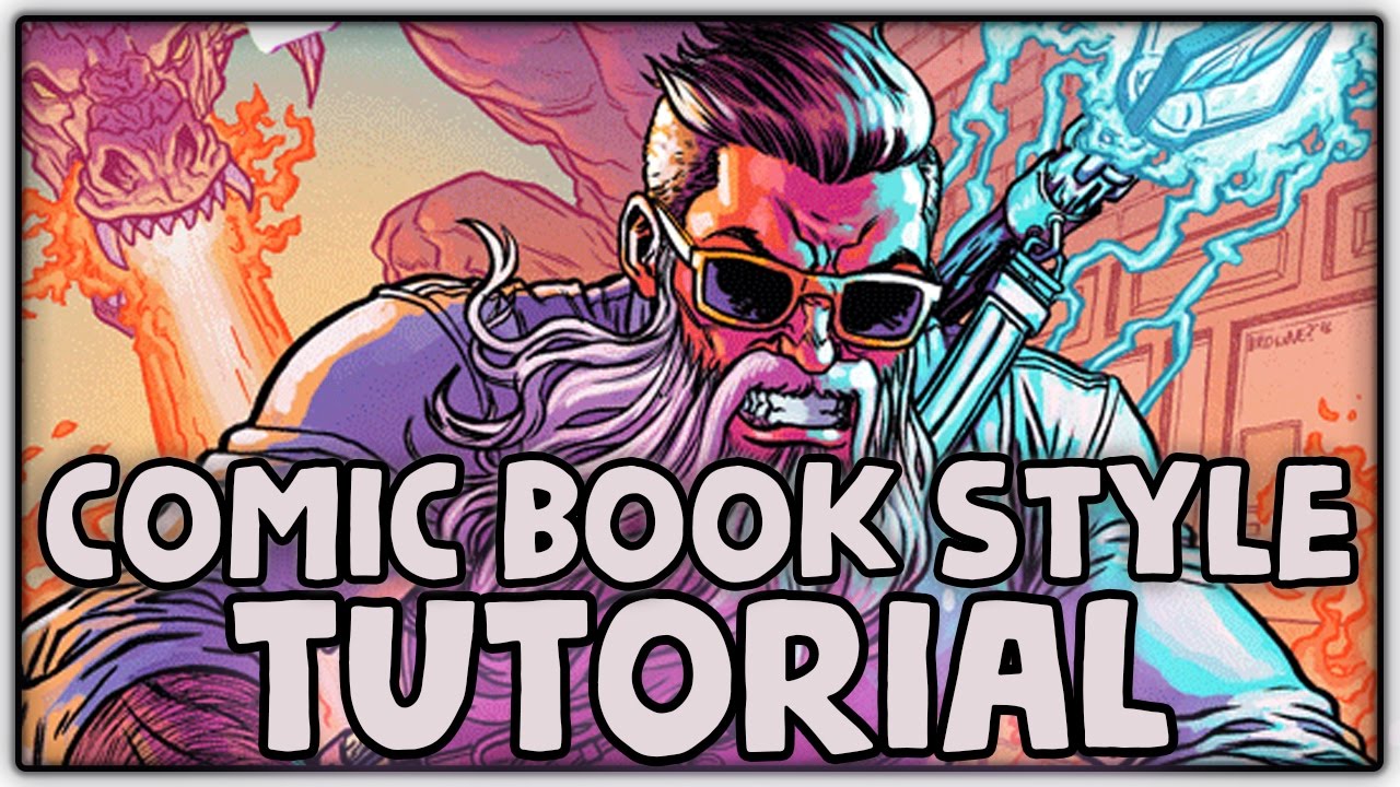 Comic Book Art Style Process Tutorial - Super Easy!