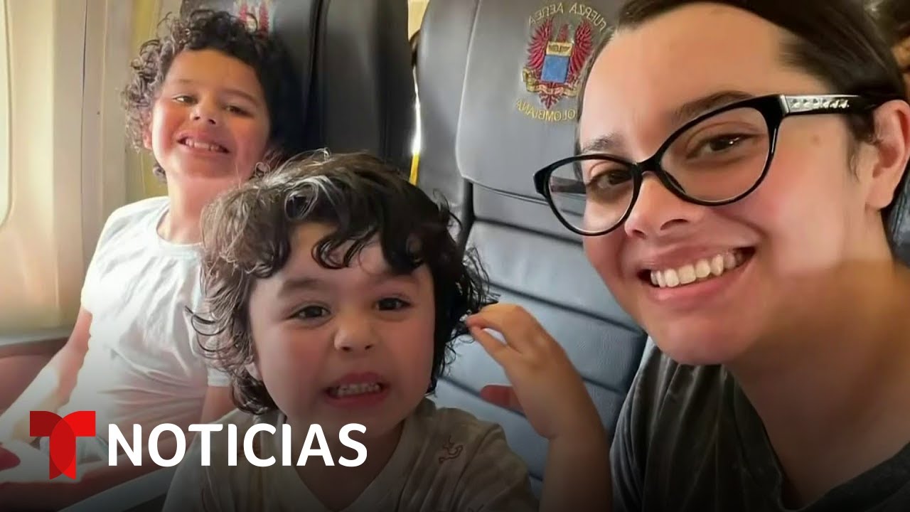 Un niño con discapacidad auditiva y su hermana son deportados a Colombia | Noticias Telemundo
