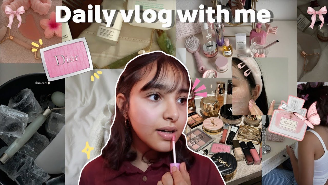 Daily vlog with me🌺اجو دوزو معايا نهاري و نتقادو (makeup 💅/skin care ✨️/GRWM 👚/...)