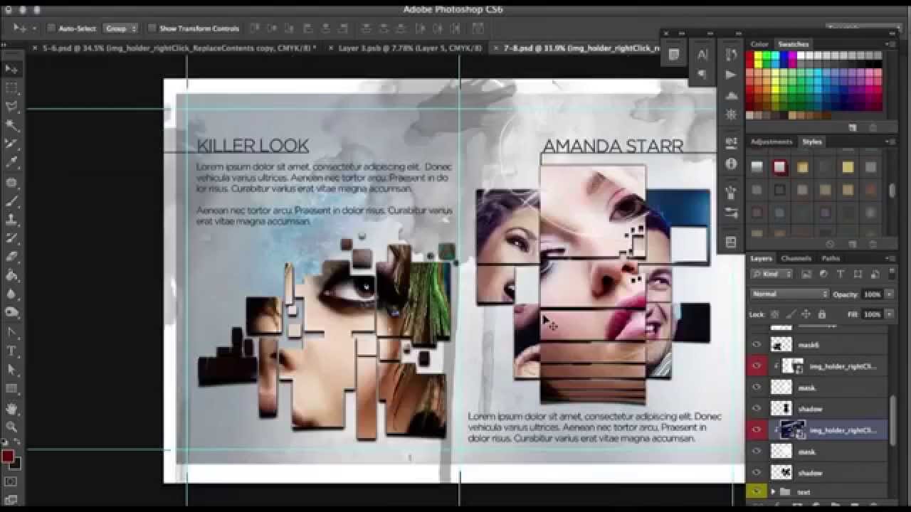 How to design a progessional 12 Page Brochure in Photoshop
