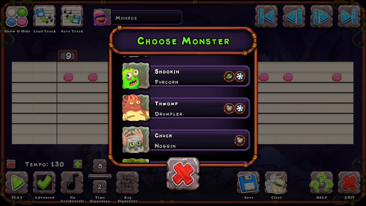All Natural Plant Island Monster Sounds / Notes - Composer Island Version (Sync Warning!)