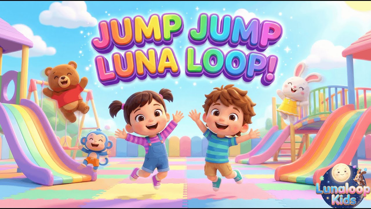 Jump Jump Luna Loop! 🎵 New Kids Song & Nursery Rhyme | Lunaloop Kids