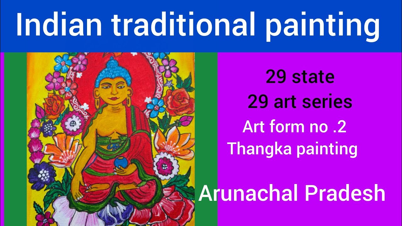 Thangka Painting of Arunachal Pradesh | Indian Traditional Art Series for beginners | Tutorial 