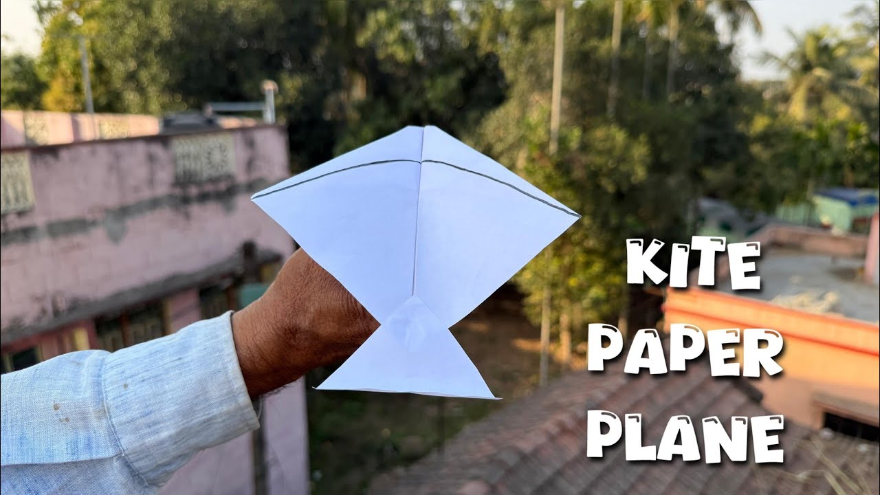 How To Make a Paper Plane That Flies Like a Kite | Paper Flying Kite 