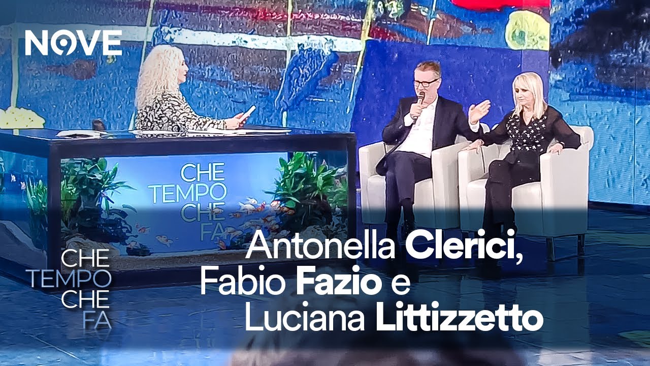 Antonella Clerici intervista Fabio Fazio e Luciana Littizzetto | Che tempo che fa