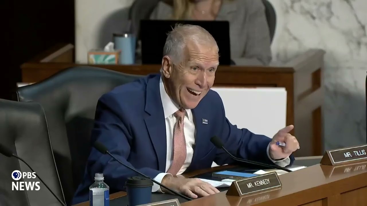 WATCH: Sen. Tillis questions FBI Director Patel on National Guard deployment costs