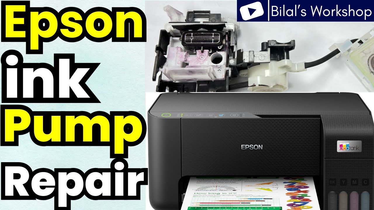 Ink Pump Repair Tutorial Epson Eco Tank Printer? epson L3250, L3251, L3256, L3260 etc.