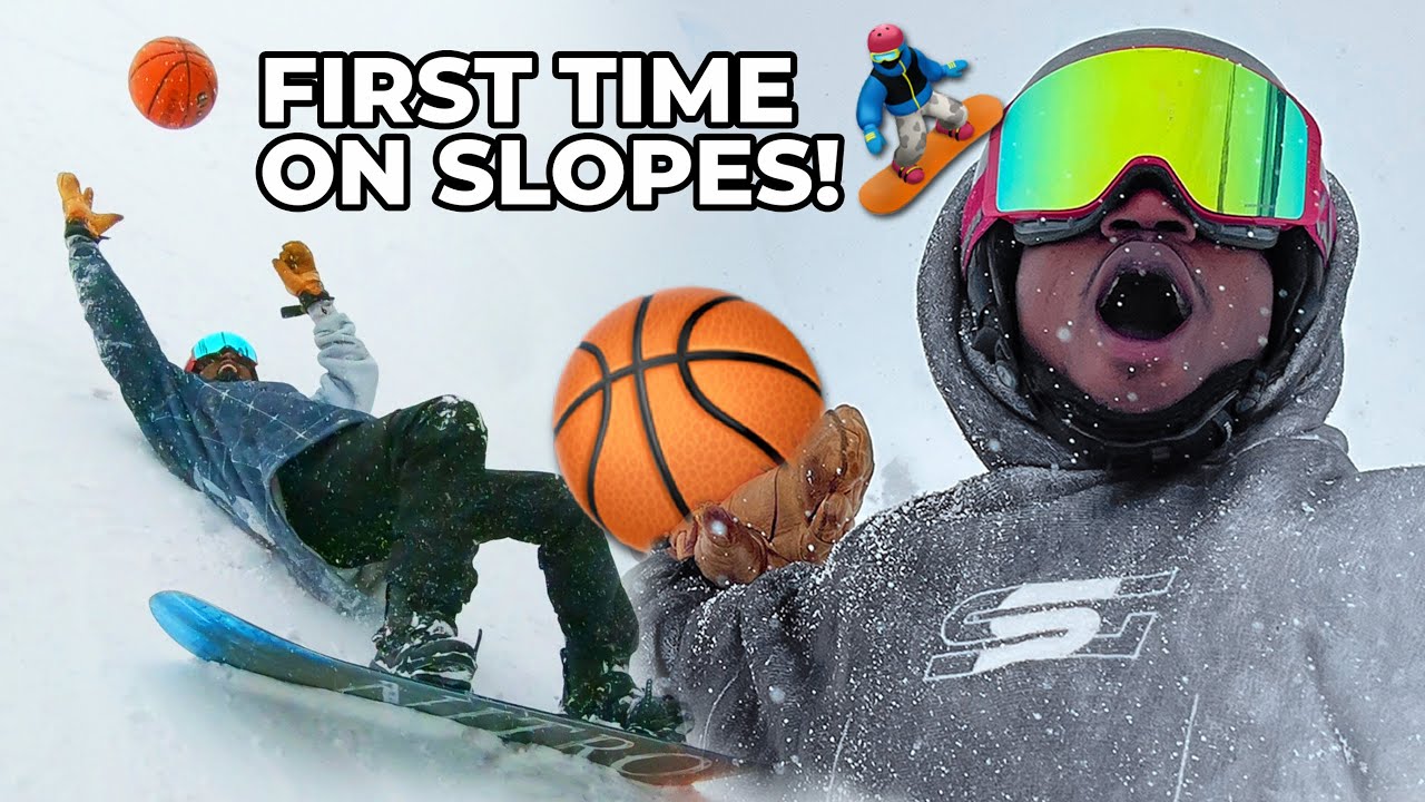FROM COURT TO SLOPES: Xavier's first time snowboarding in Utah!