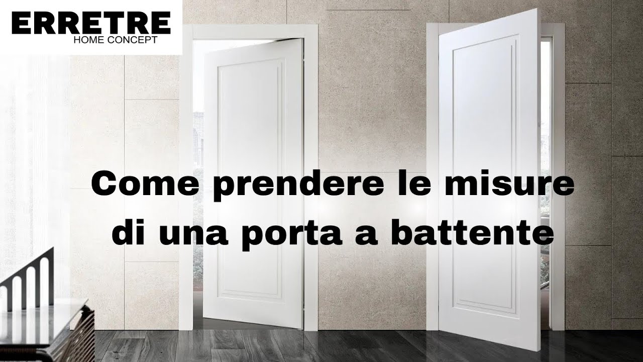 Come prendere le misure porta battente