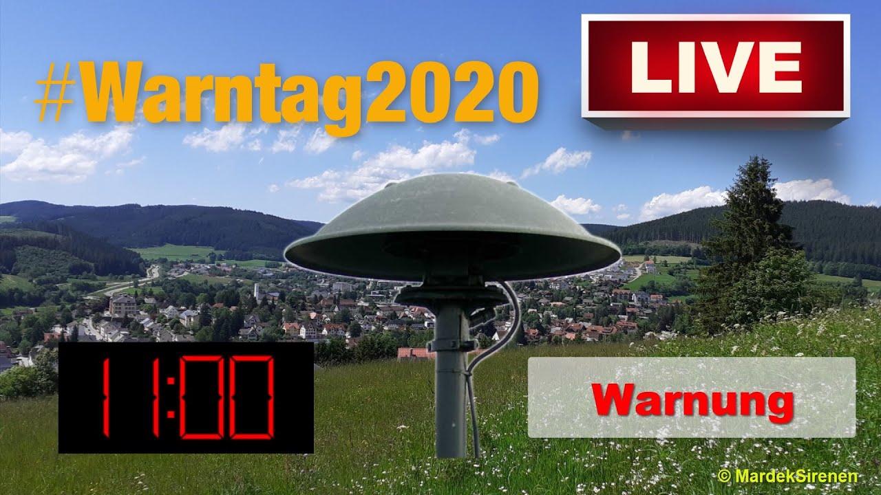 🚨🔊 [LIVE] Bundesweiter Warntag 2020 | Sirenenalarm - Warnung
