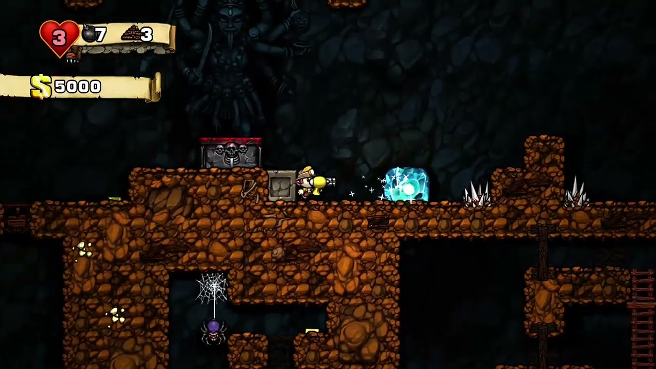 jugando spelunky