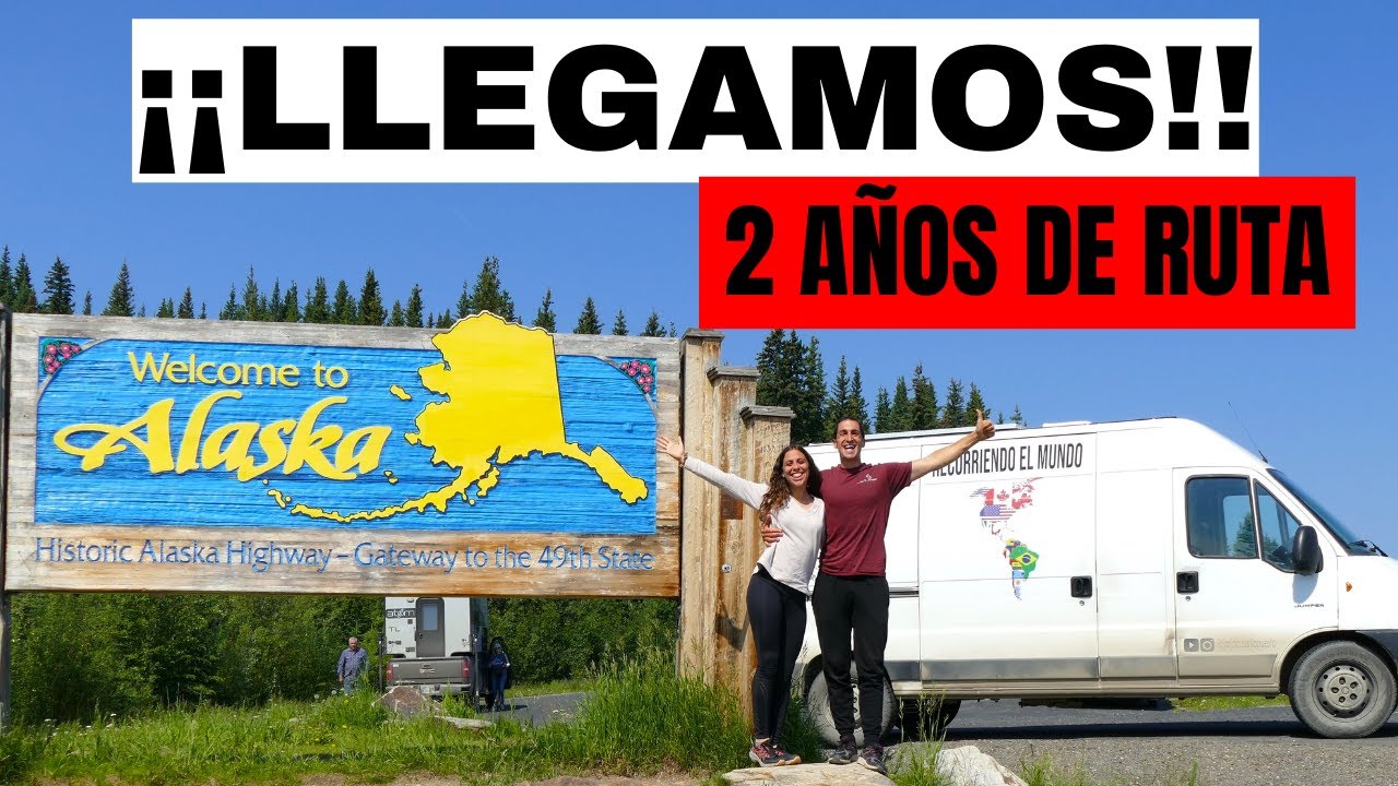 CRUZAMOS una de las FRONTERAS más DESEADAS 🇺🇸😍 | Recorremos los PRIMEROS kilómetros en ALASKA 🚐