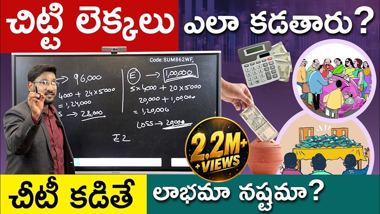 Chit Funds Explained In Telugu - Chit Fund Calculation | చిట్టి కడితే లాభమా నష్టమా? | Kowshik Maridi