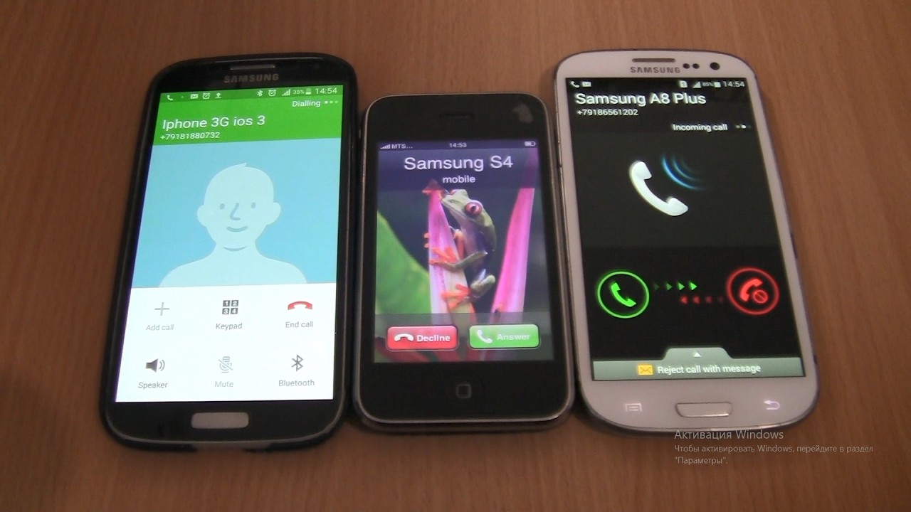 Over the Horizon Incoming call & Outgoing call at the Same Time Iphone 3G ios 3+Samsung S4 Black+S3