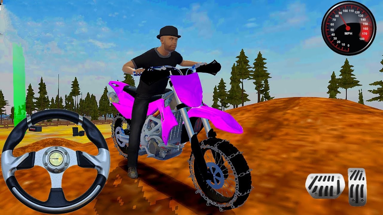 Driving Simulator Moto Impossible - Motocross Yamaha YZ🔥- Juegos de Motos - Gameplay Android•IOS 