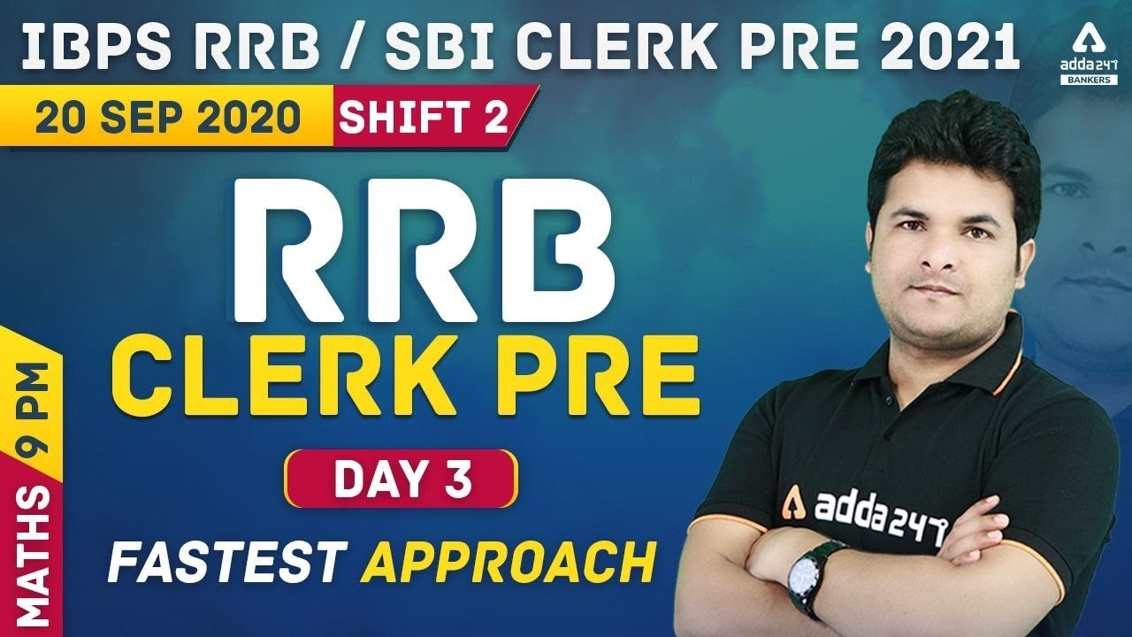 IBPS RRB/SBI Clerk 2021 | Maths #3 | Previous Year Question Paper 2020
