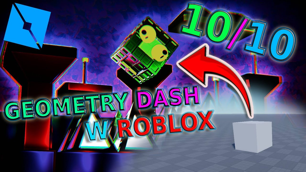 Zrobiłem GEOMETRY DASH w ROBLOX!!!